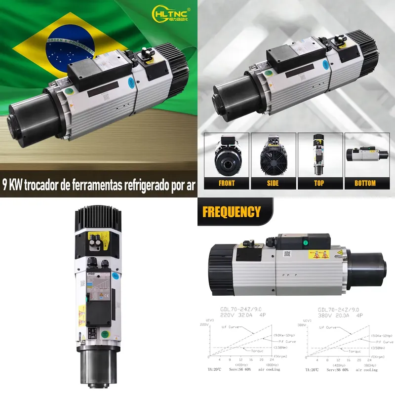 Cnc Spindle Motor - Motor de Husillo ATC Refrigerado por