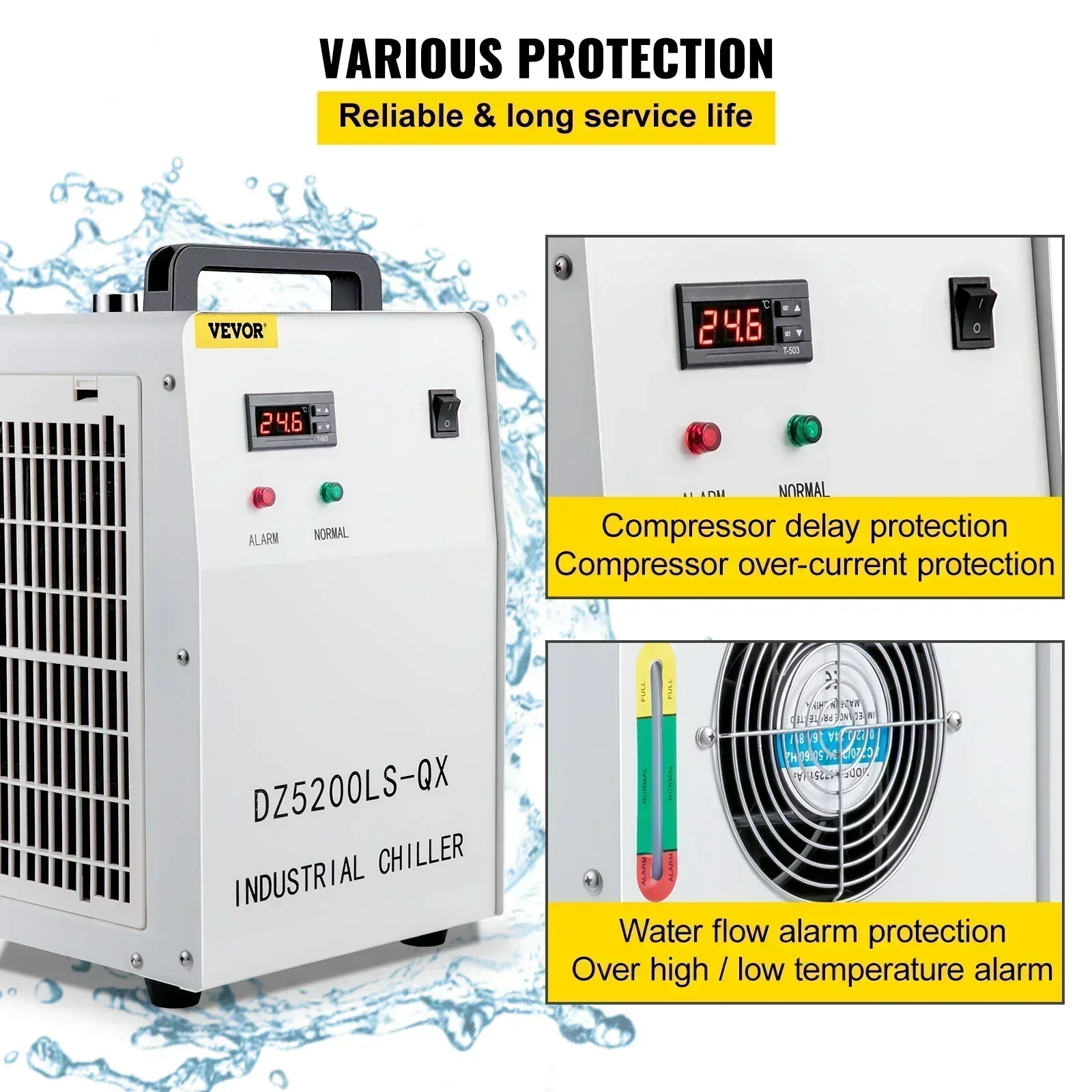 Enfriador de Agua Industrial S - Laser Industrial Chiller reseña y precio
