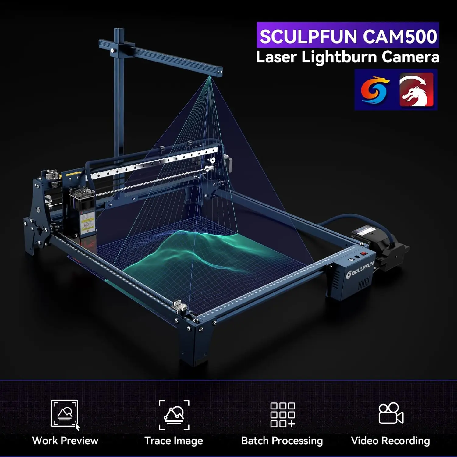 SCULPFUN CAM500, cámara Lightb - Industrial Laser Engraver reseña y precio