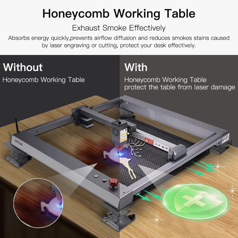 Máquina de grabado láser, herr - Honeycomb Laser Bed reseña y precio